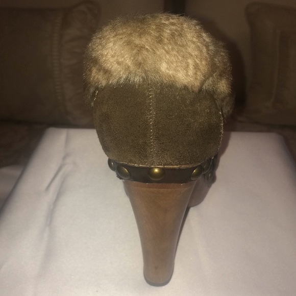 Colin Stuart Brown/Faux Fur Trimmed Ankle Boots - Picture 4 of 8